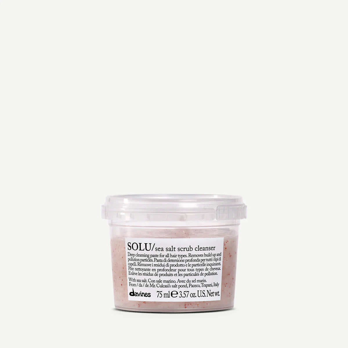 Davines SOLU Sea Salt Scrub Cleanser 75 ml